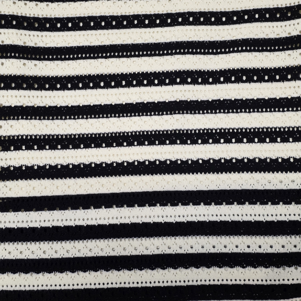 AMANDA UPRICHARD SEINE SKIRT BLACK CREAM STRIPE‎ S - Picture 10 of 12
